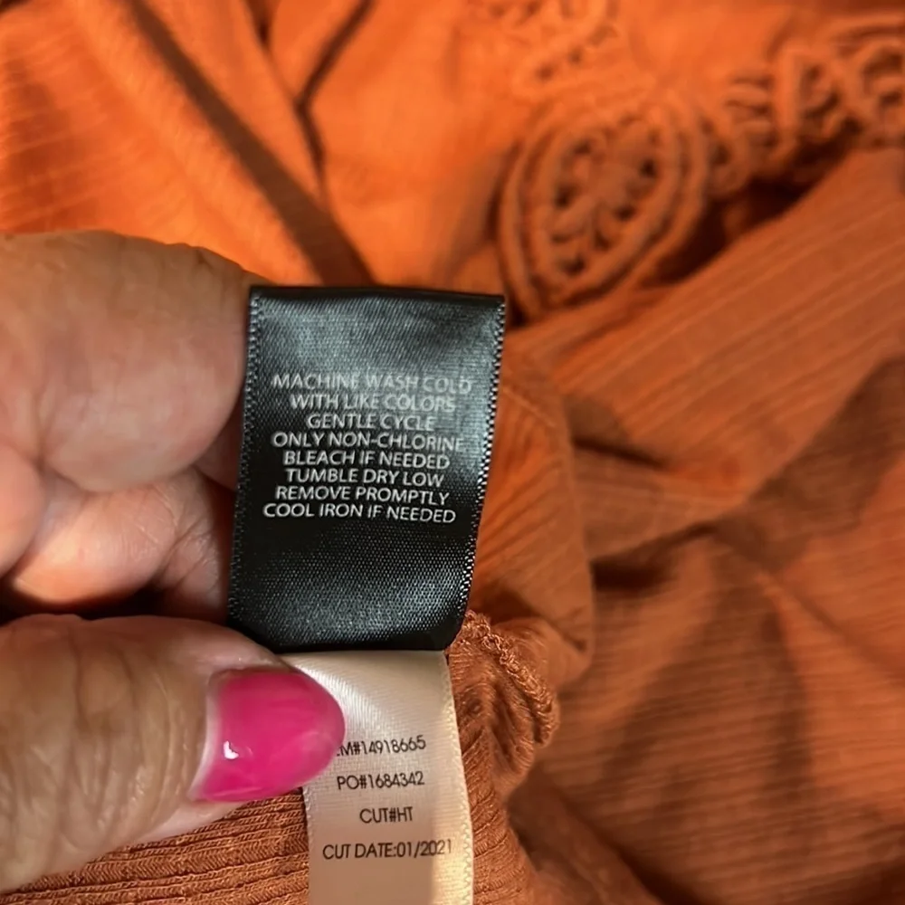 Torrid  Rib Knit Burnt Orange  Type Tank size 4 ( 4X) - Picture 8 of 8